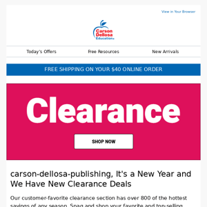 Shop Our Clearance For The Best Deals