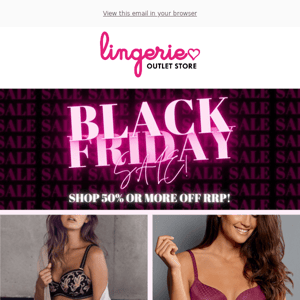 It's Cyber Weekend 🌠Shop Big Brand Bargains In Your Bra Size