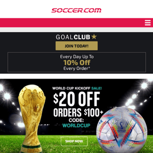 You Still Have Time To Save Big On All FIFA World Cup™ Gear!