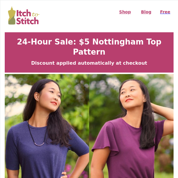 🌟 Unveiling Our Latest Summer Special: The Nottingham Top Pattern! 🌟