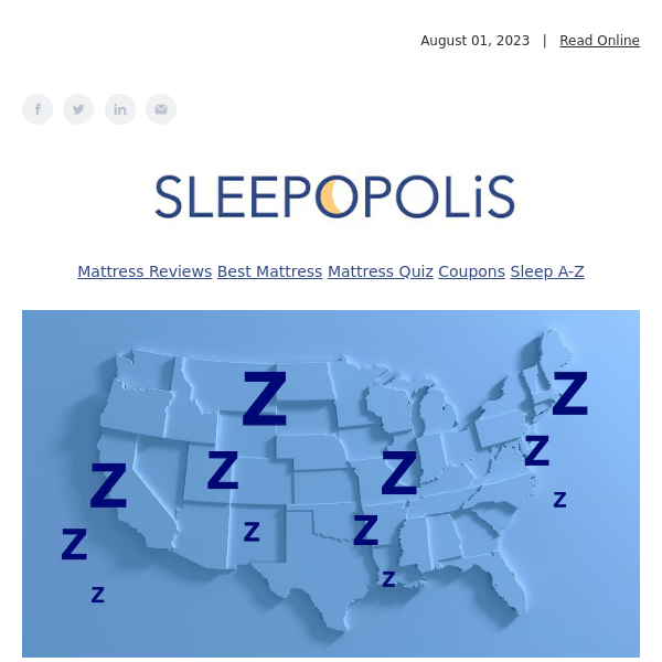 😴 Is Your State on the Sleepiest List?