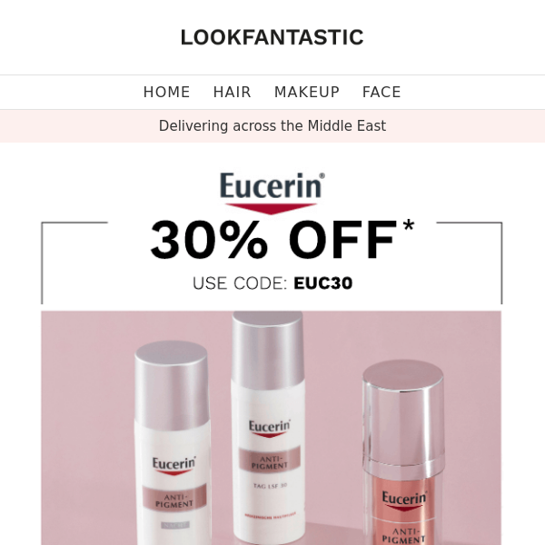 30% OFF EUCERIN 💥