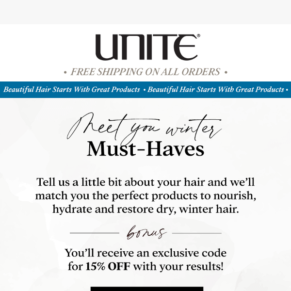 Take Our Hair Quiz & Save! 💙