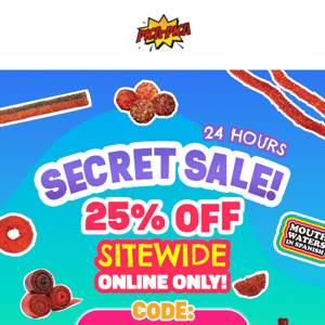 SECRET SALE! 25% OFF SITEWIDE!🤩✨