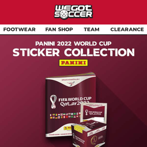 Panini World Cup Sticker Collection Now Available!