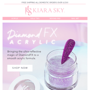 NEW Diamond FX Acrylics Now Available!