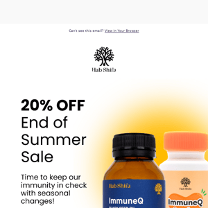 Get 20% Off ImmuneQ and Junior!
