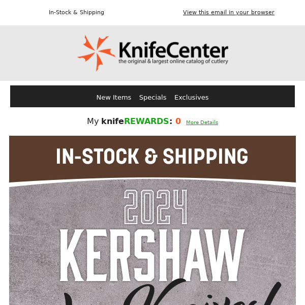 New Kershaw & Swiss Army Knives!