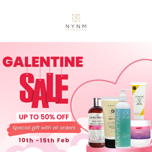 Up to 50% OFF- NYNM's Galentine Sale is Coming!