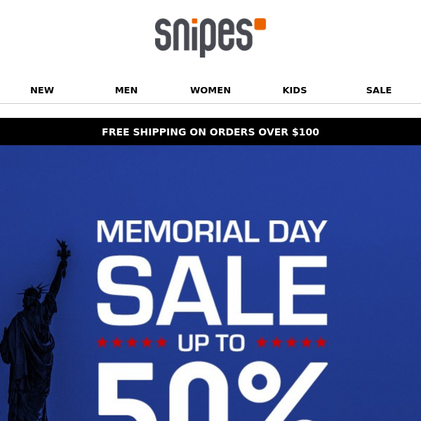 Save Up To 50% This Memorial Day!