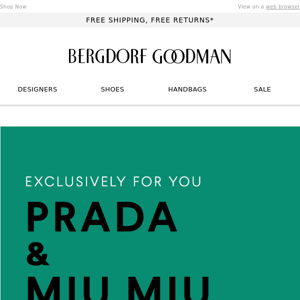 Shop Prada & Miu Miu Private Sale