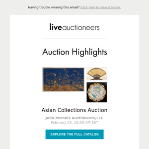 This Week's Auction Highlights