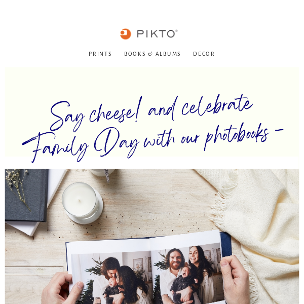 Say Cheese! Big Sale Alert: 45% off Photobooks for Family Day!