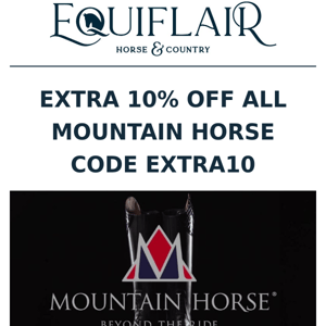 EXTRA 10% OFF ALL MOUNTAIN HORSE