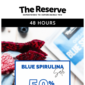 Save BIG 💙 Blue Spirulina 50%OFF