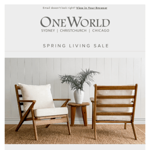 Spring Makeover with Living Sale