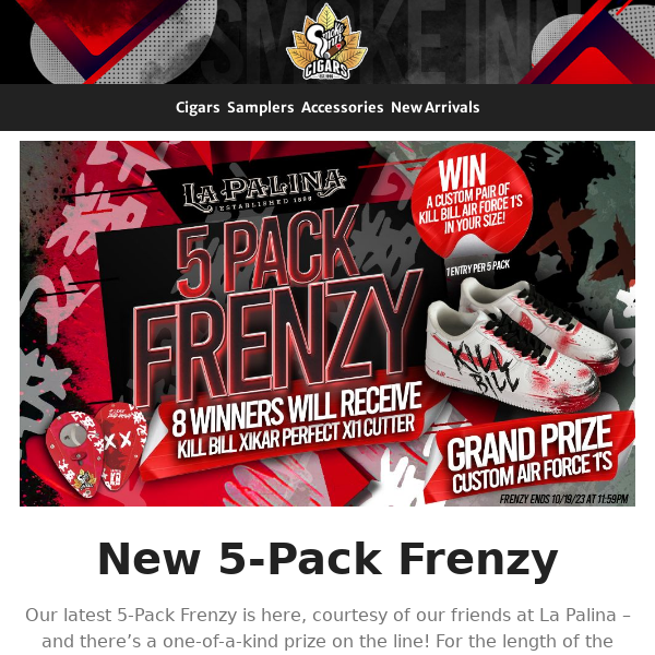 La Palina 5-Pack Frenzy Starts Today!