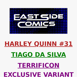 🔥PRE-SALE TOMORROW at 5PM 🔥 HARLEY QUINN #31 TIAGO DA SILVA TERRIFICON VARIANT 🔥 LIMITED TO 500 W/ COA 🔥 FRIDAY (7/28) at 5PM (ET)