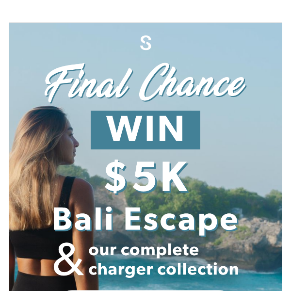 Your final chance to win a Bali escape 🏝