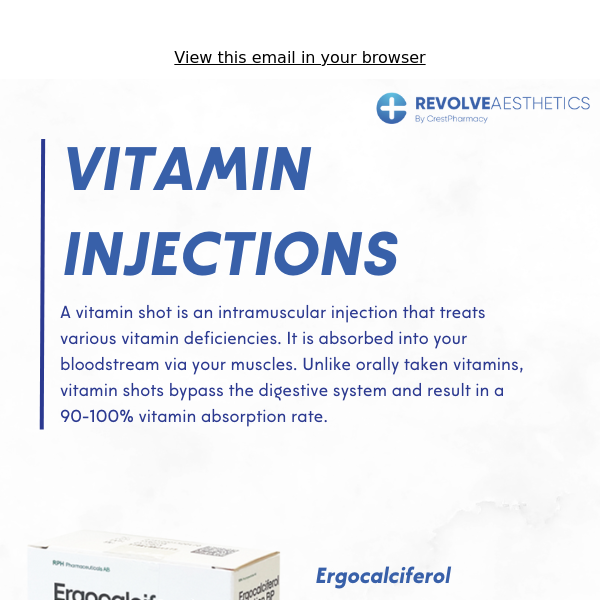 Try Our Vitamin Injections TODAY!🔥