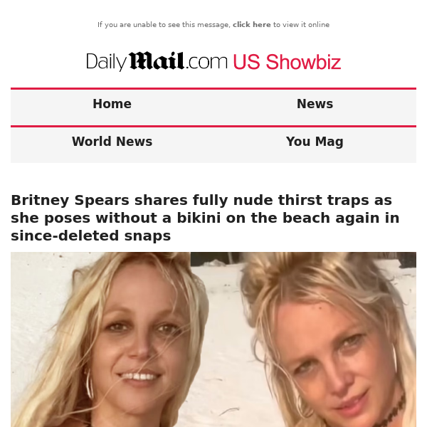 Britney Spears shares fully nude thirst traps as she poses without a bikini on the beach again in since-deleted snaps
