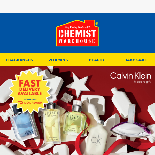 Give The Gift Of Scent This Holiday With Calvin Klein! - Chemist Warehouse