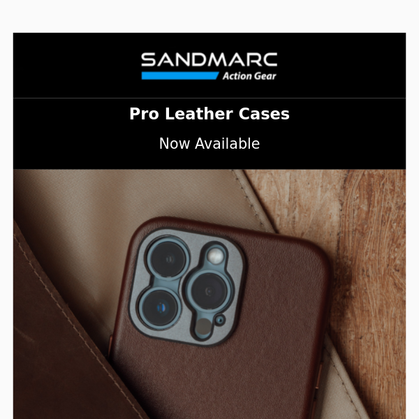 Now Available: Pro Leather Cases for iPhone 13 Pro.