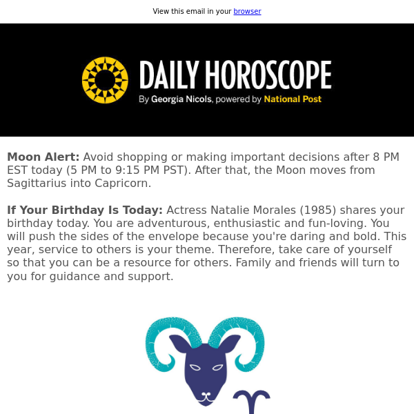 Your horoscope for February 15