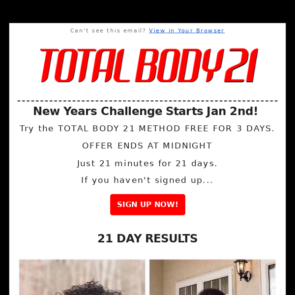 Free Trial Ends Soon. Sign up for Jan 2nd Challenge!