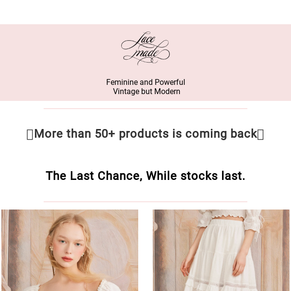 🌷The Last Chance，More than 50+ products is coming back🎂