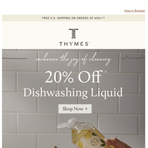 Deal of the Day: 20% off Dishwashing Liquid