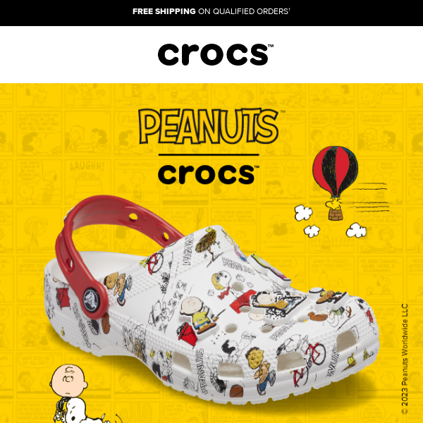 Good grief! Our Peanuts collection is here. - Crocs
