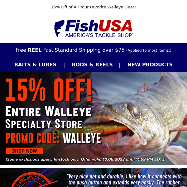 Friday Walleye Savings Start Now! - Fish USA