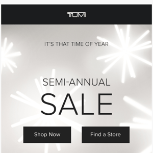 The Sale of the Season!