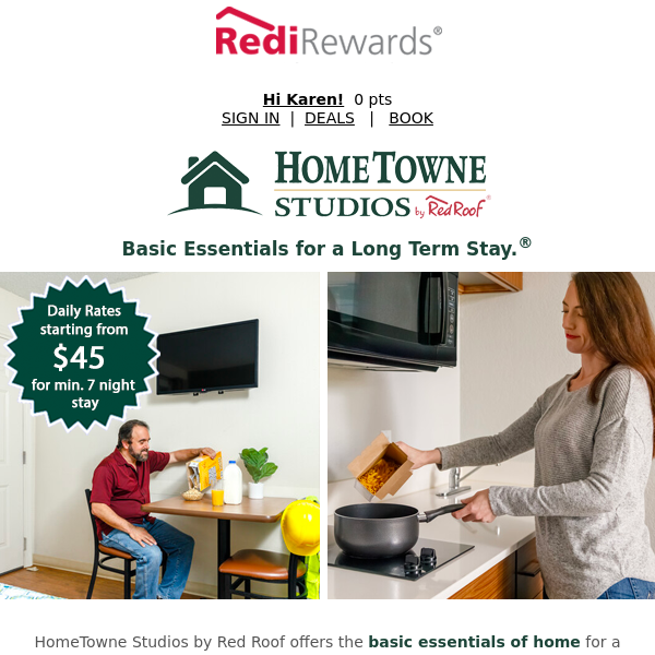 Affordable Stays Await at HomeTowne Studios - Book Now!