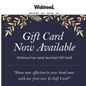 Wishtrend Gift Card🤗 Now Available!