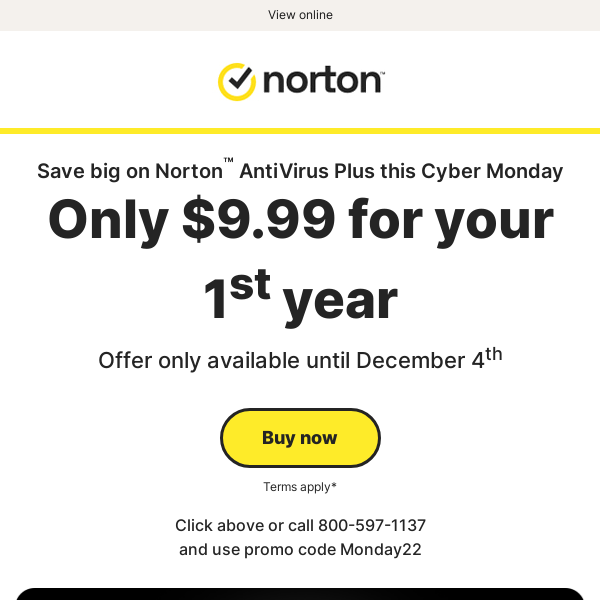 $9.99 Cyber Monday Deal