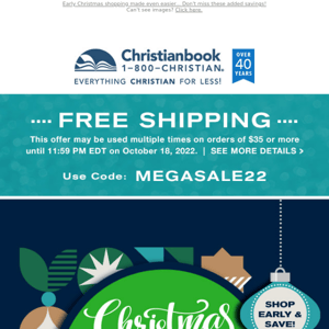 Free Shipping + New deals activated! ~ Christmas Mega Sale