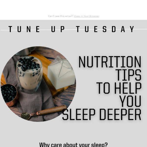 Nutrition Tips To Help You Sleep Better