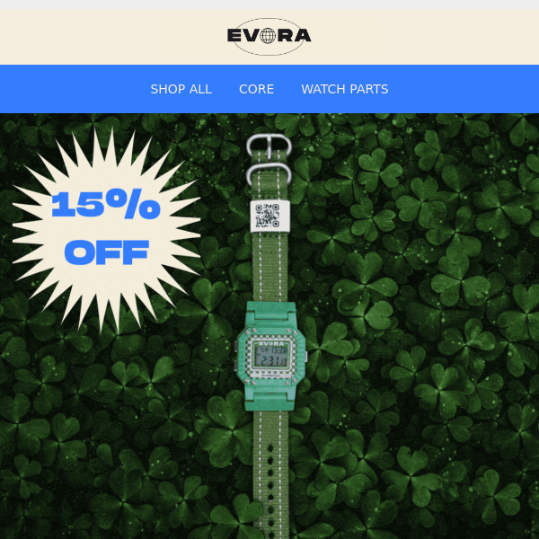 LAST DAY for our 15% OFF St Patrick's Day Sale