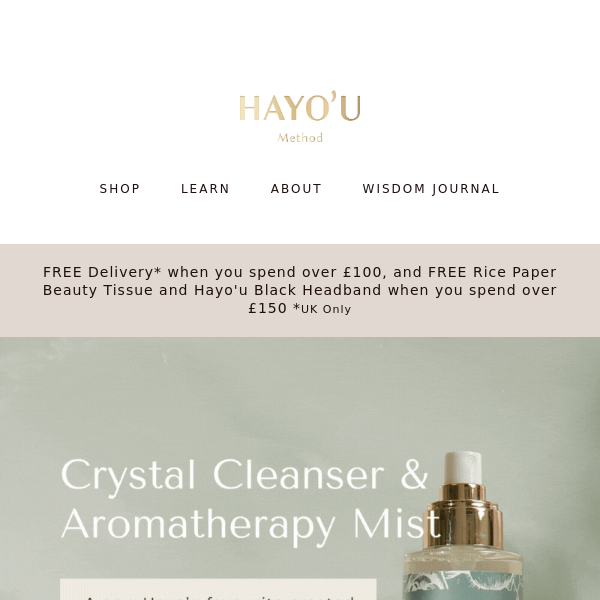 New: Crystal Cleanser and Aromatherapy Mist