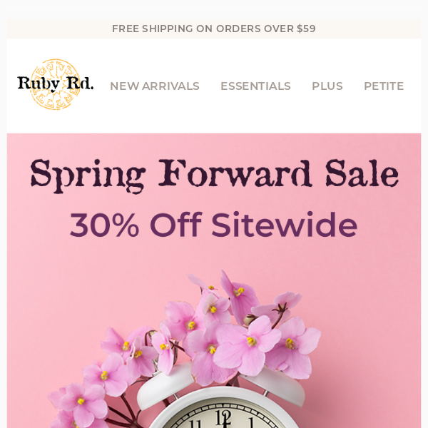 30% Off Sitewide for Daylight Savings ⏱️🌷