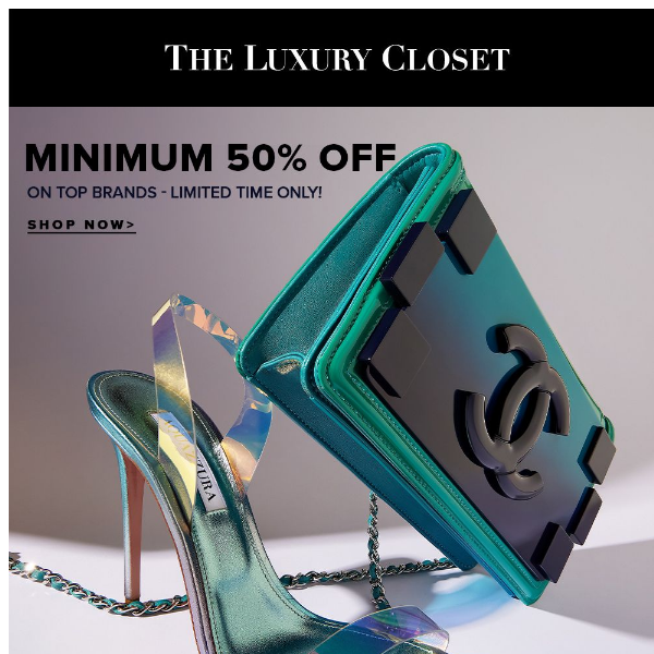 Luxury Bargains Await: Minimum 50% Off 🤩