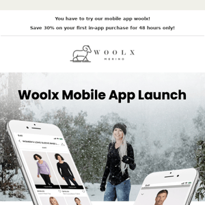 ✨ NEW: WOOLX APP HAS LAUNCHED!