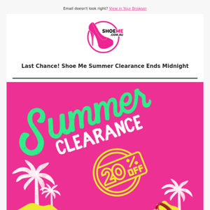Last Chance! Save 20% OFF on 🌤️ Summer Clearance