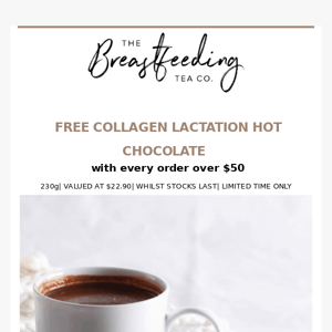 Free Collagen Lactation Hot Chocolate