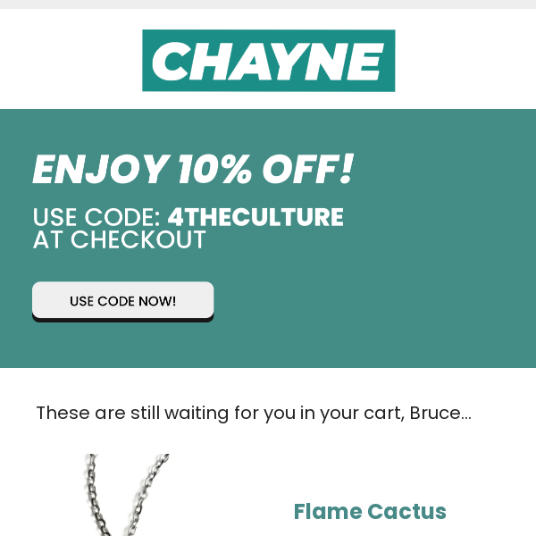 Here’s 10% off!