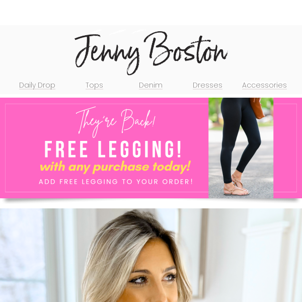 FREE LEGGINGS + SUNDAY STEALS!