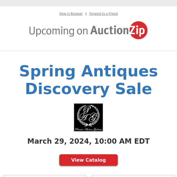 Spring Antiques Discovery Sale