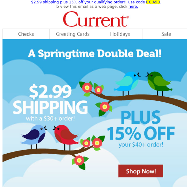 Our springtime DOUBLE deal starts NOW